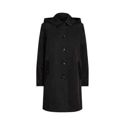 Ralph Lauren Sb Rn 34 Lined Coat In Black