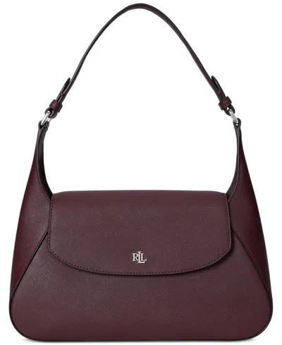 Ralph Lauren Schylar Small Shoulder Bag In Burgundy