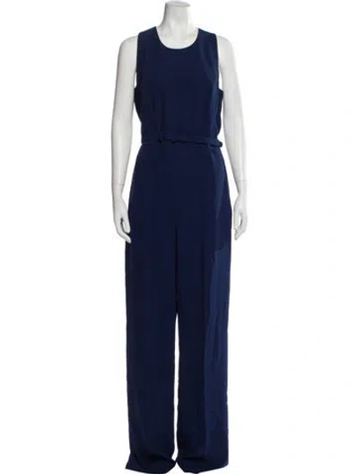 Pre-owned Ralph Lauren Scoop Neck Jumpsuit In Blue