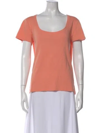 Pre-owned Ralph Lauren Scoop Neck Short Sleeve T-shirt In Pink
