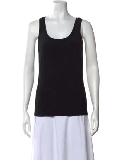 Pre-owned Ralph Lauren Scoop Neck Sleeveless Top W/ Tags In Black