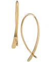 Ralph Lauren Sculptural Threader Small Hoop Earrings, 1" In Gold