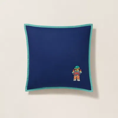 Polo Ralph Lauren Seaside Polo Bear Throw Pillow In Navy In Blue
