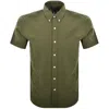 Ralph Lauren Seersucker Short Sleeve Shirt Green In Green