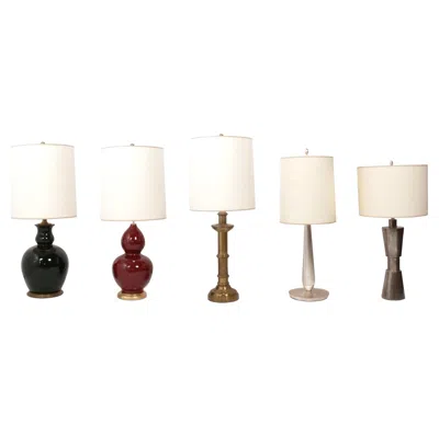 Pre-owned Ralph Lauren Selection Of Glamorous Modern Lamps In Beige