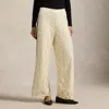 Ralph Lauren Sequined Lace Pant In Yellow