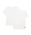 Ralph Lauren Set Of 2 Cotton Logo T-shirts In White