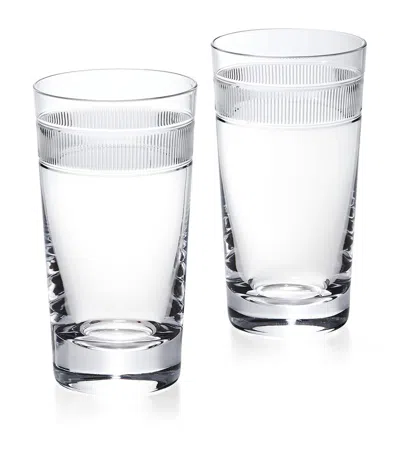 Polo Ralph Lauren Set Of 2 Langley Highball Glasses In Clear
