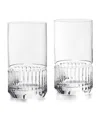 Polo Ralph Lauren Set Of 2 Stirling Highball Glasses In Clear