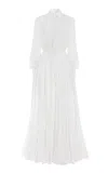 Polo Ralph Lauren Seymour Lace Cotton Voile Maxi Dress In White