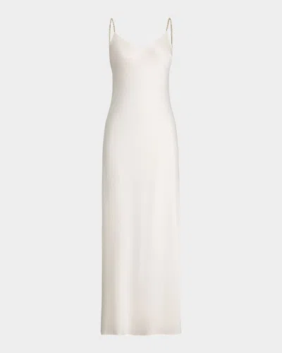 Polo Ralph Lauren Shanna Embellished Cocktail Dress In Natural