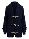 Ralph Lauren Shawl-collar Toggle Cardigan In Blue