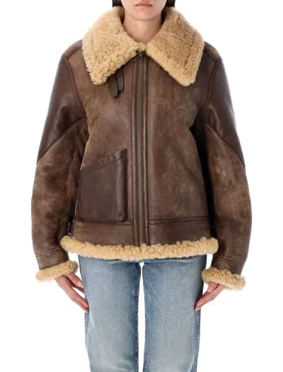 RALPH LAUREN RALPH LAUREN SHEARLING AVIATOR JACKET