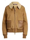 Ralph Lauren Shearling-collared Bomber Jacket