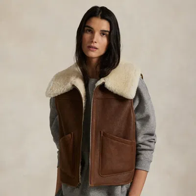 Ralph Lauren Shearling Full-zip Vest
