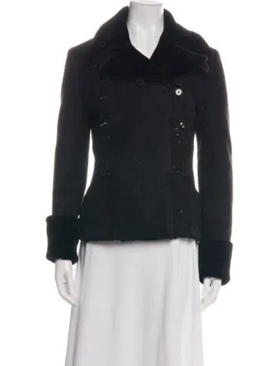 Pre-owned Ralph Lauren Shearling Jacket In Black