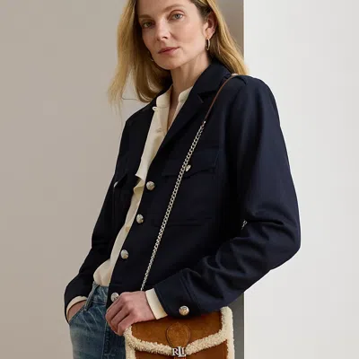 Ralph Lauren Shearling-trim Bradley Crossbody Wallet