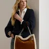 Ralph Lauren Shearling-trim Large Bradley Tote Bag