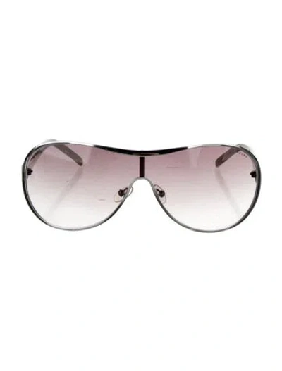Pre-owned Ralph Lauren Shield Gradient Sunglasses In Gray