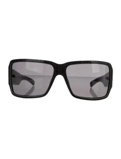 Pre-owned Ralph Lauren Shield Tinted Sunglasses In Black