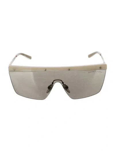 Pre-owned Ralph Lauren Shield Tinted Sunglasses In Neutrals