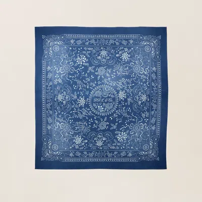 Ralph Lauren Shield-graphic Beach Towel In Navy/cream In Blue