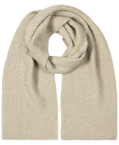 Ralph Lauren Shine Herringbone Knit Scarf In Light Camel
