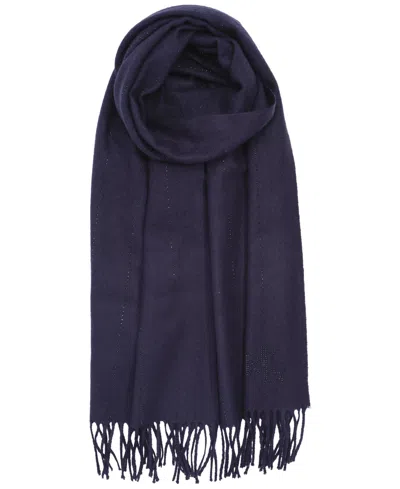 Ralph Lauren Shine Pinstripe Scarf In Blue