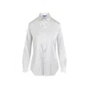 Ralph Lauren Cameron Long Sleeves Silk Button Front Shirt In White