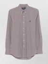 Ralph Lauren Shirt Check Pattern Button-down Collar In Neutrals