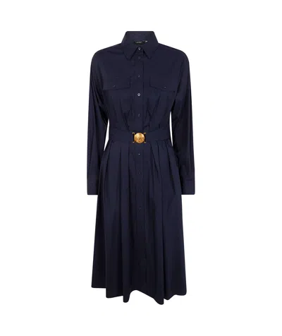Polo Ralph Lauren Shirt Dress In Black