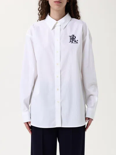 Ralph Lauren Logo-embroidered Poplin Shirt In White