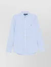 Ralph Lauren Shirt Logo Button-down Collar In Blue