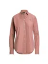 Ralph Lauren Logo-detail Stripe-pattern Shirt In Pink