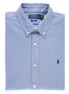 Ralph Lauren Casual Cotton Shirt With Button Down Collar In Blue