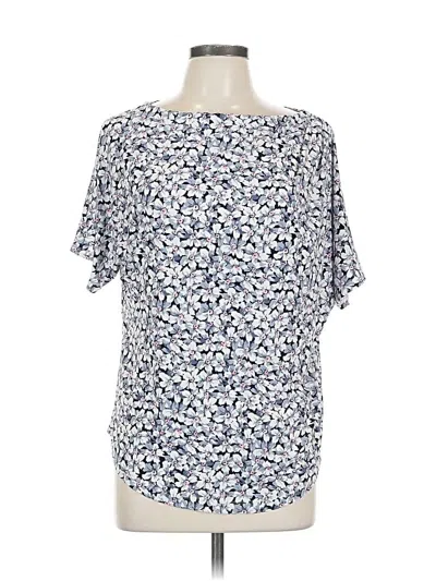 Pre-owned Ralph Lauren Short Sleeve Blouse In Blue