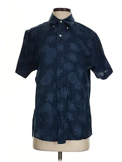 Pre-owned Ralph Lauren Short Sleeve Button Down Shirt In Blue