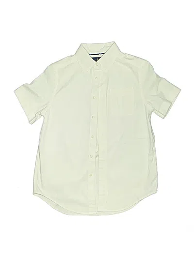 Pre-owned Ralph Lauren Kids' Short Sleeve Button Down Shirt In White