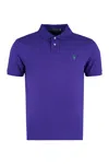 Ralph Lauren Short Sleeve Cotton Polo Shirt In Blue