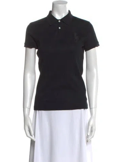 Pre-owned Ralph Lauren Short Sleeve Polo In Black