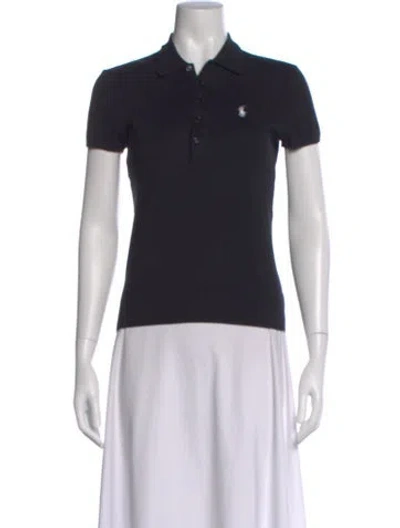 Pre-owned Ralph Lauren Short Sleeve Polo In Black