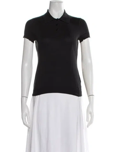 Pre-owned Ralph Lauren Short Sleeve Polo In Black