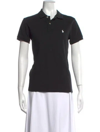 Pre-owned Ralph Lauren Short Sleeve Polo In Black