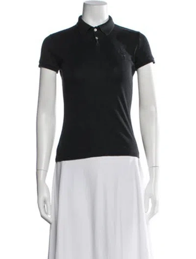 Pre-owned Ralph Lauren Short Sleeve Polo In Black