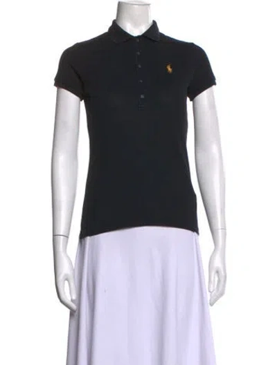 Pre-owned Ralph Lauren Short Sleeve Polo In Black