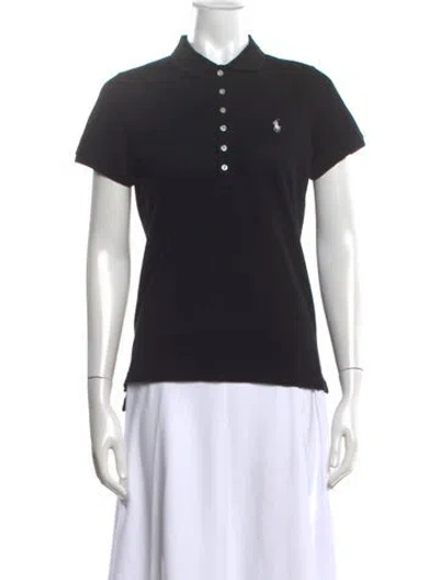 Pre-owned Ralph Lauren Short Sleeve Polo In Black