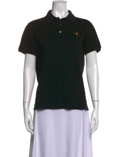 Pre-owned Ralph Lauren Short Sleeve Polo In Black