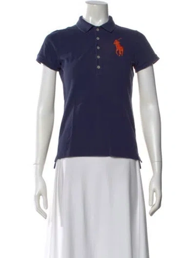 Pre-owned Ralph Lauren Short Sleeve Polo In Blue