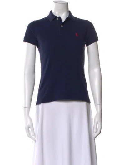 Pre-owned Ralph Lauren Short Sleeve Polo In Blue