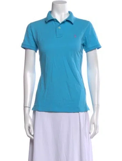 Pre-owned Ralph Lauren Short Sleeve Polo In Blue